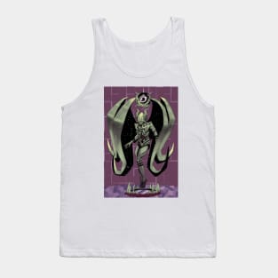 Angel of Madness Fractal Background Tank Top